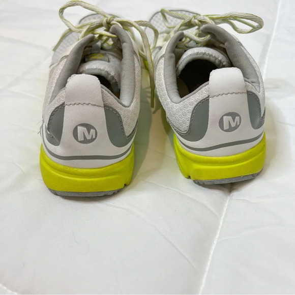 Merrell Bare Access Gray Green Athletic Running Tennis Shoes - Picture 6 of 9
